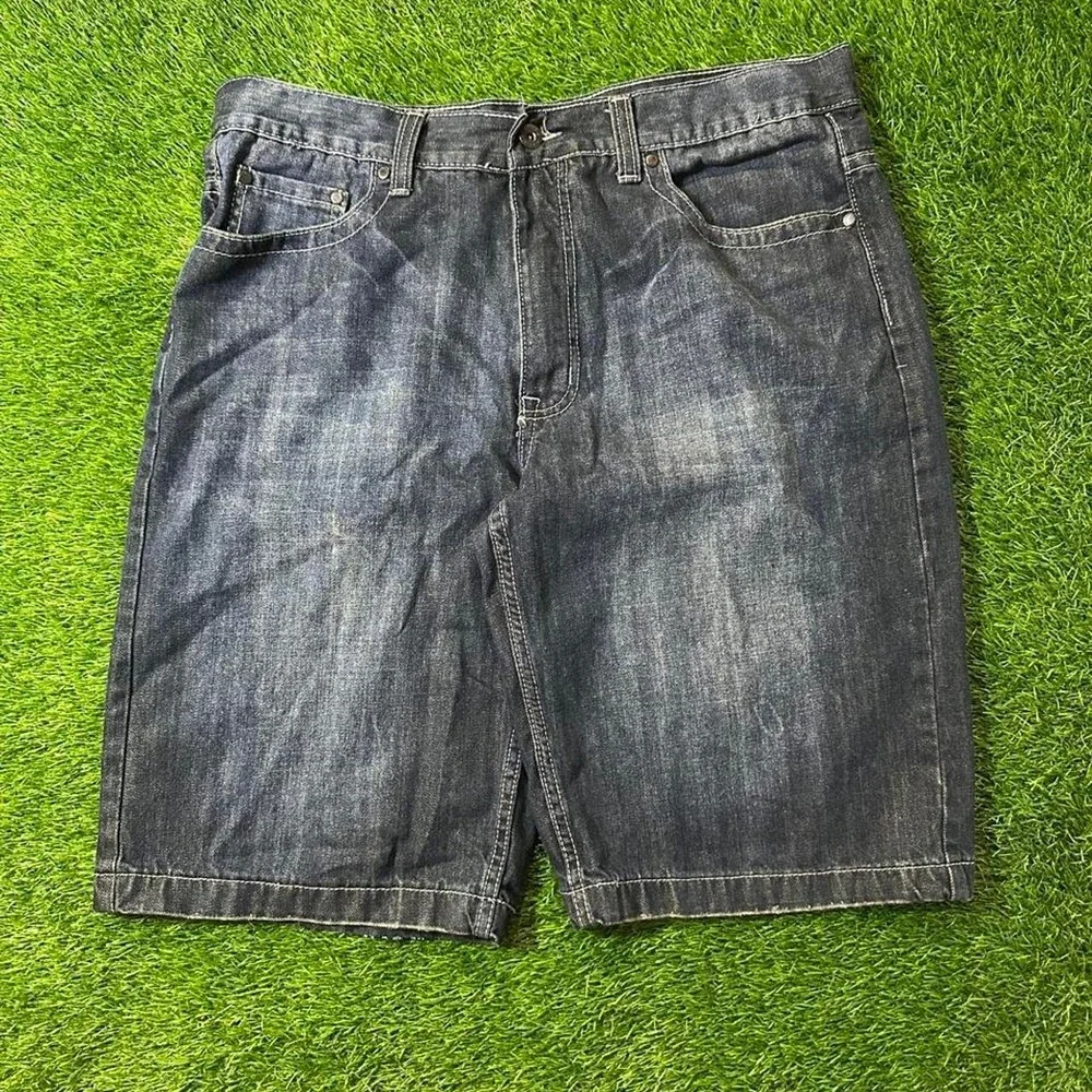 Urban Pipeline Dark Wash Denim Shorts
